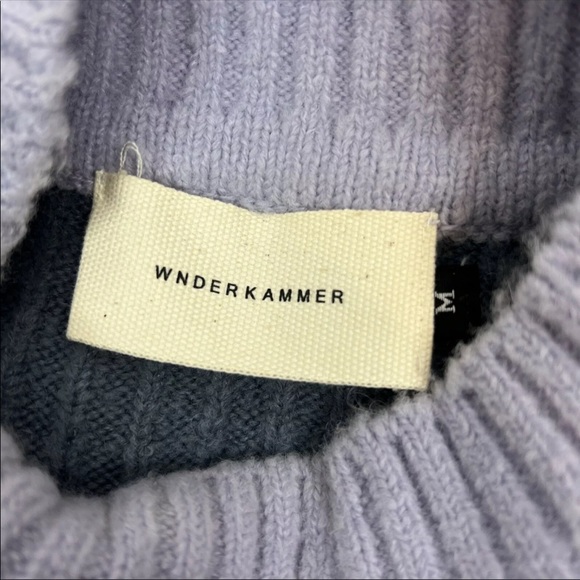 WNDERKAMMER Sweater Purple Lavender Colorblock - Picture 4 of 7